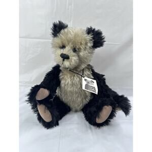 Olsen Designs Inc. Kee Lee Panda Bear Glass Eyes Mohair Ultra Suede Paws